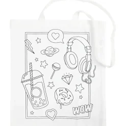 Mulepose hvid 38x42cm