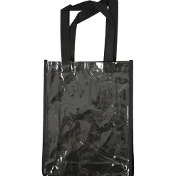 Mulepose - Sort med plastlomme - 30x23x7 cm - 1 stk