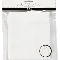 Mulepose 28x30 cm 130 g|m2 hvid - 1 stk