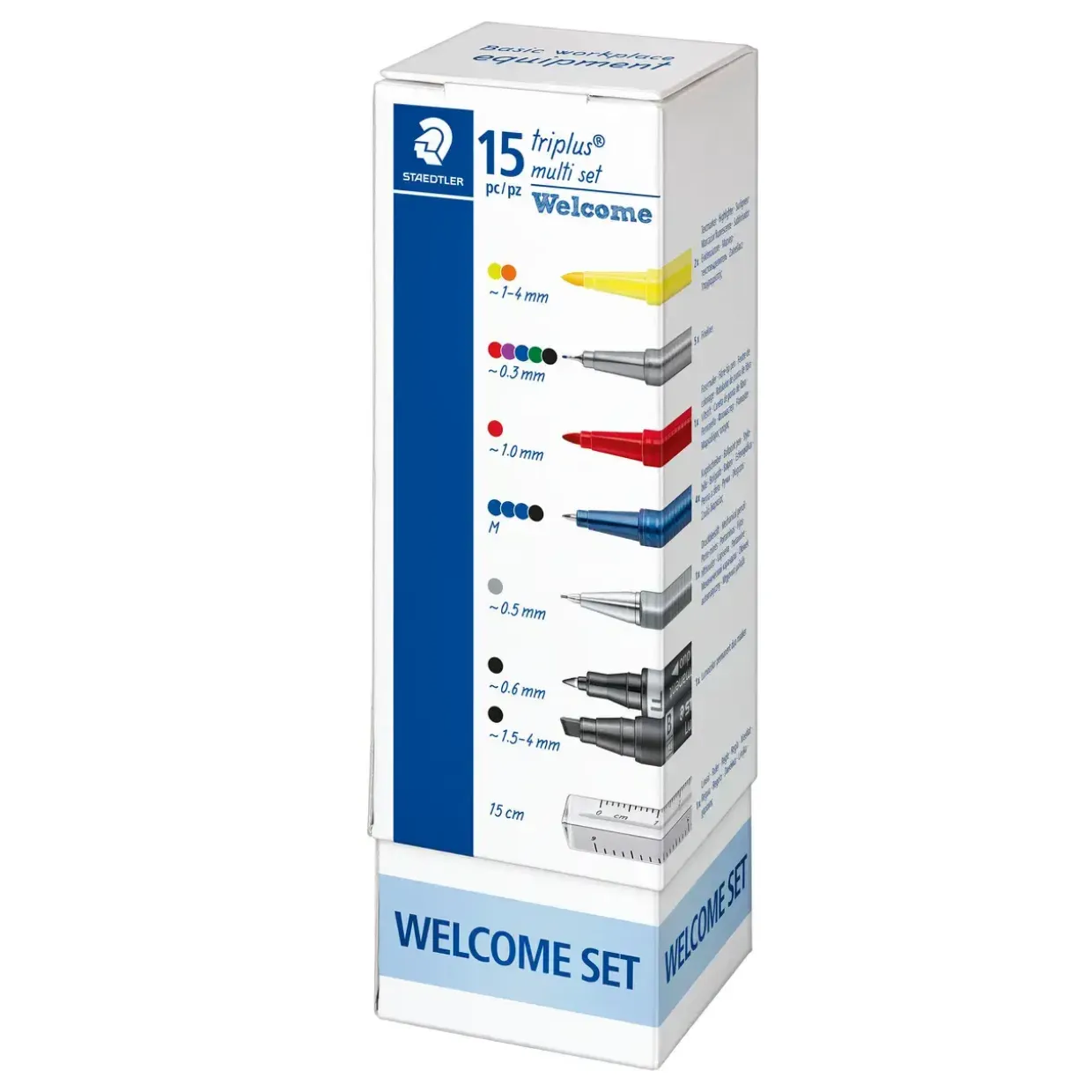 Multisæt Staedtler Triplus Welcome set 15 dele i holder