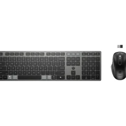 Mus- og tastatur sæt, trådløs, HP 725 Multi-Device Rechargeable, sort