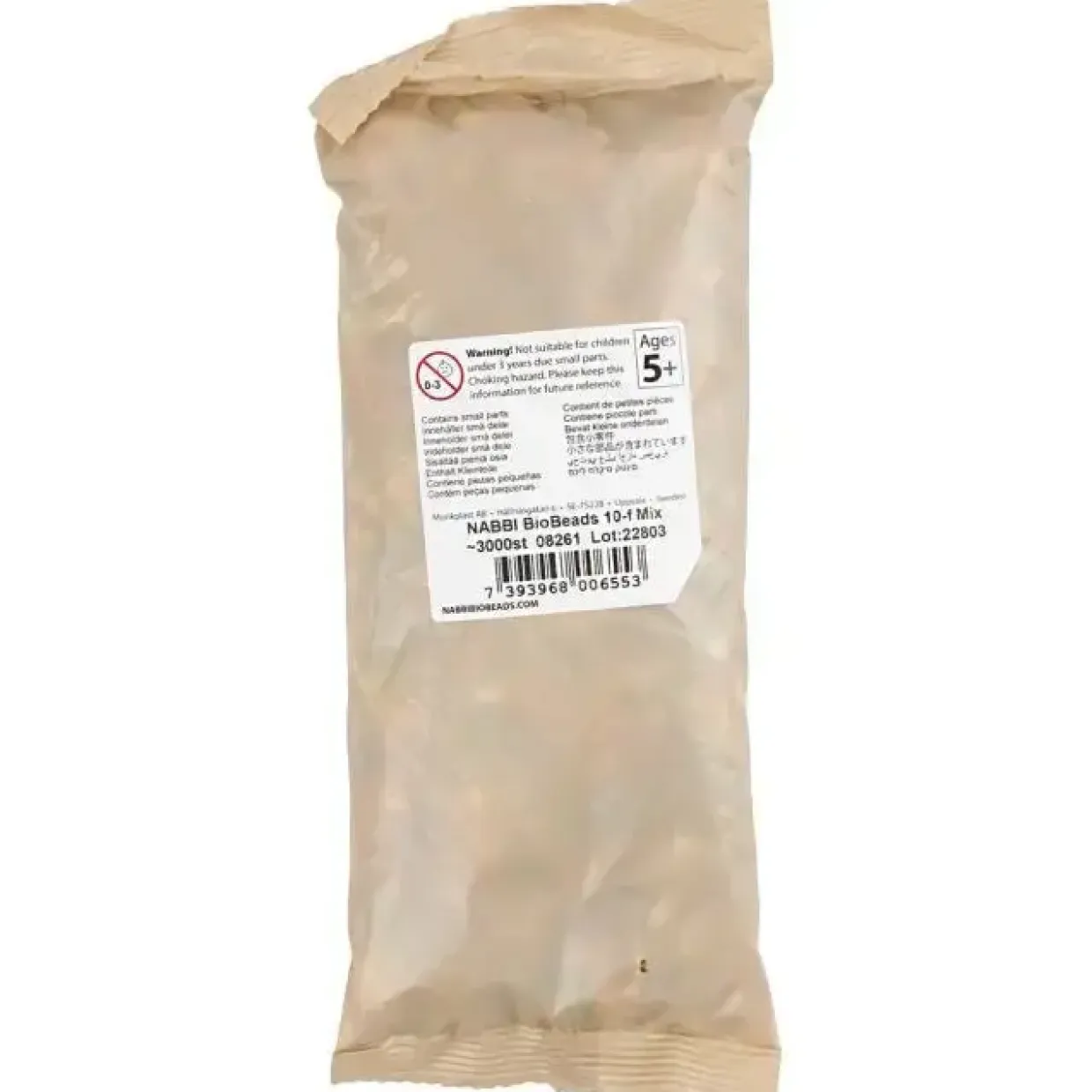 Nabbi Bio Beads ass farver str 5x5 mm medium 3000 stk|1 pk