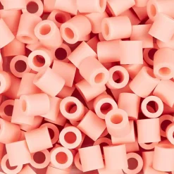 NABBI BioBeads rørperler str. 5x5 mm hulstr. 2,5 mm medium salmon 1000 stk