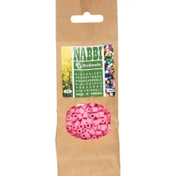 NABBI BioBeads rørperler str. 5x5 mm hulstr. 2.5 mm medium rosa 1000 stk