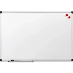 Naga Whiteboard med lakeret overflade og alu ramme, 60 x 90 cm