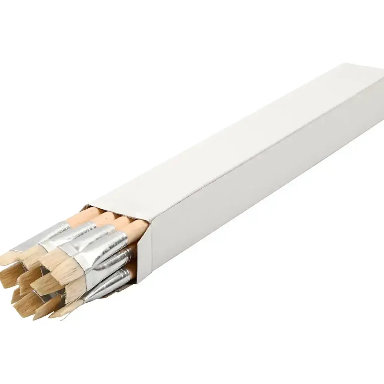 Nature Line Pensler, nr. 14 , B: 12 mm, langt skaft, 12stk.