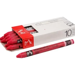 Neocolor II, tykkelse 8 mm, L: 10 cm, carmine (080), rød, 10stk.