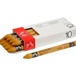 Neocolor I, tykkelse 8 mm, L: 10 cm, ochre (035), okker, 10stk.