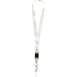 Nøglesnor 53 cm hvid - 5 stk.