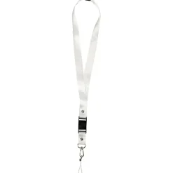 Nøglesnor 53 cm hvid - 5 stk.