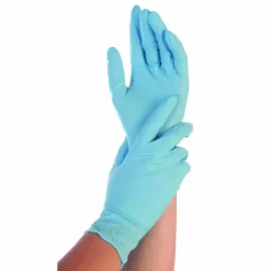 Nitrilhandske Allfood Safe XL blå pudderfri 26104 250stk/pak - 10 stk