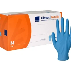 Nitrilhandsker - ABENA Classic Protect - M - Blå - 100 stk
