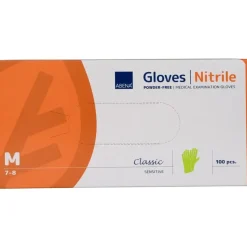 Nitril handsker pudderfri M grøn Abena Classic Sensitive - 100 stk