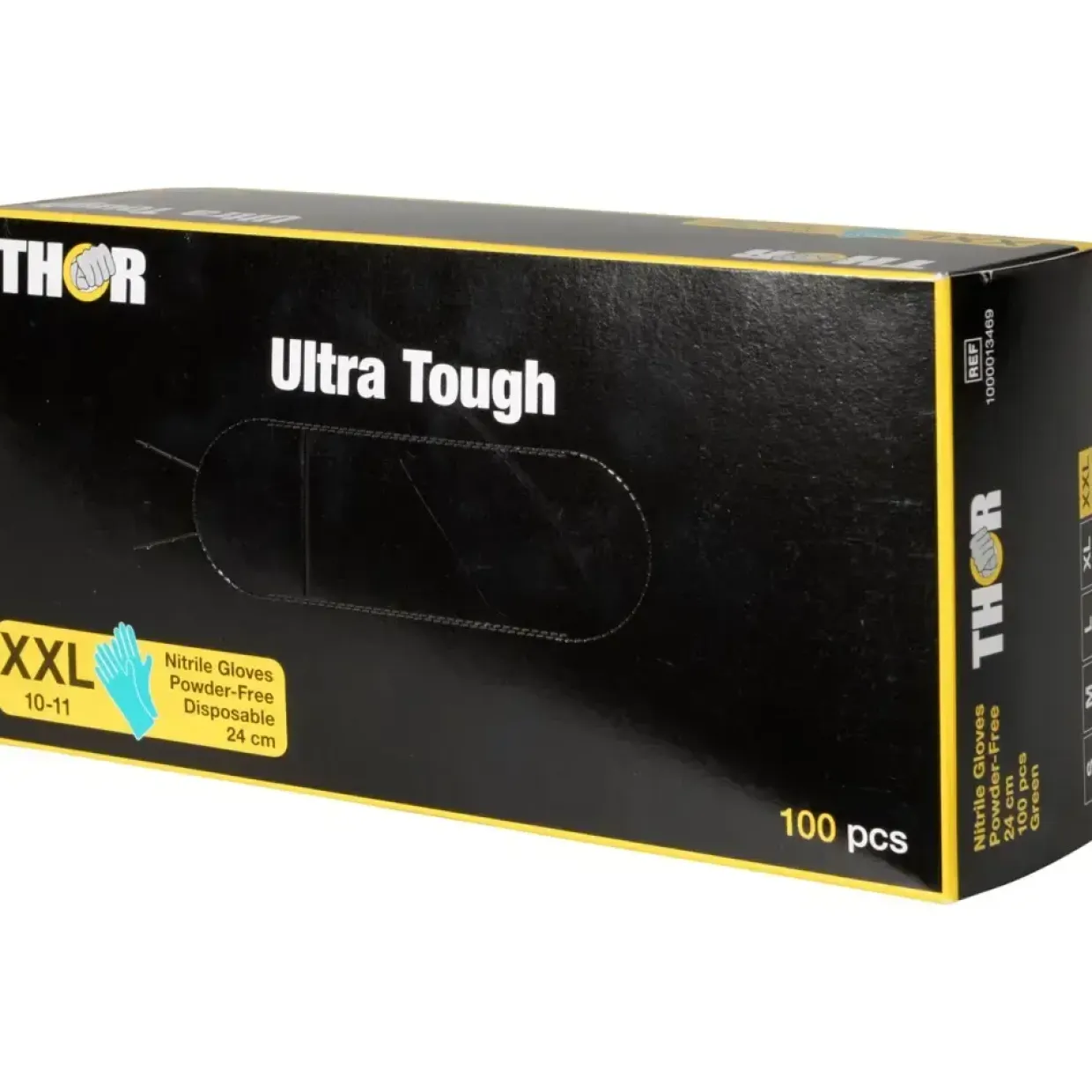 Nitrilhandsker THOR Ultra Tough XXL grøn nitril pudderfri - 100 stk
