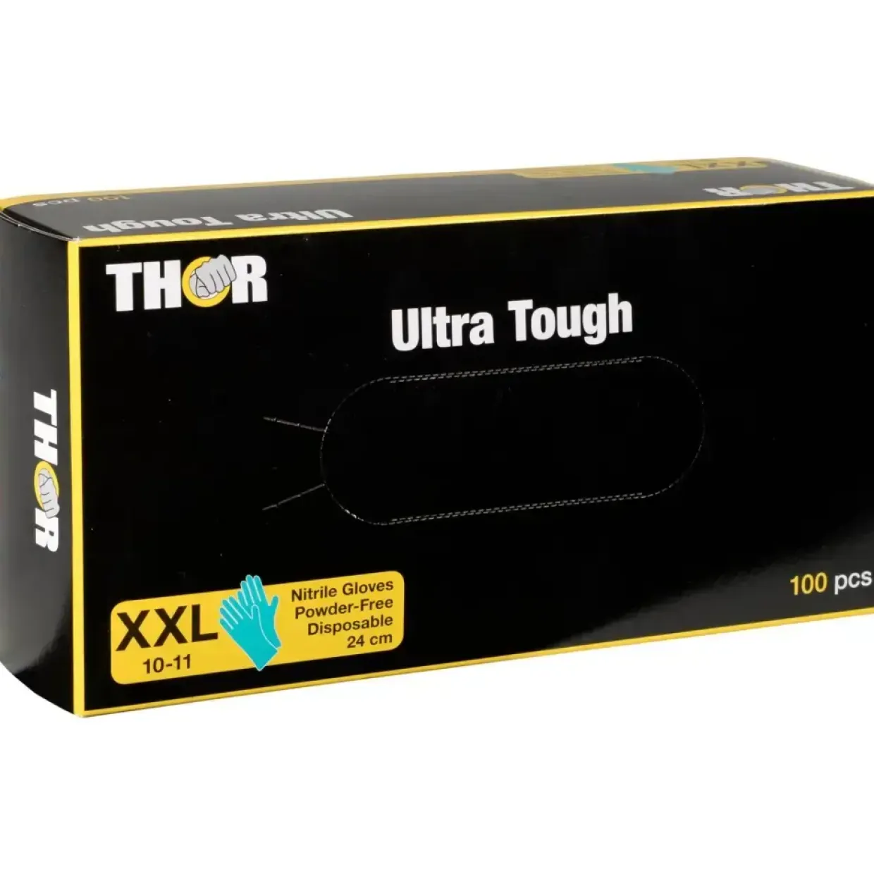 Nitrilhandsker THOR Ultra Tough XXL grøn nitril pudderfri - 100 stk