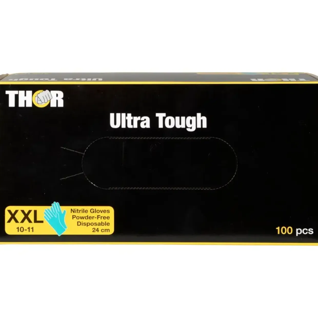 Nitrilhandsker THOR Ultra Tough XXL grøn nitril pudderfri - 100 stk
