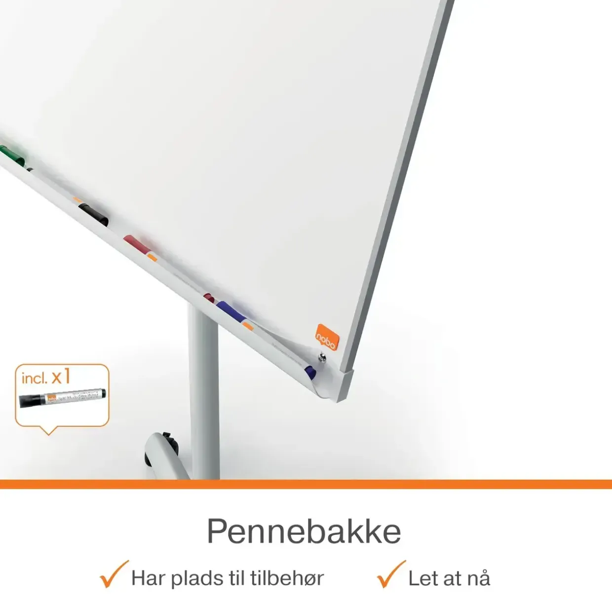 Nobo Flipover mobil ECO lakeret magnetisk WB