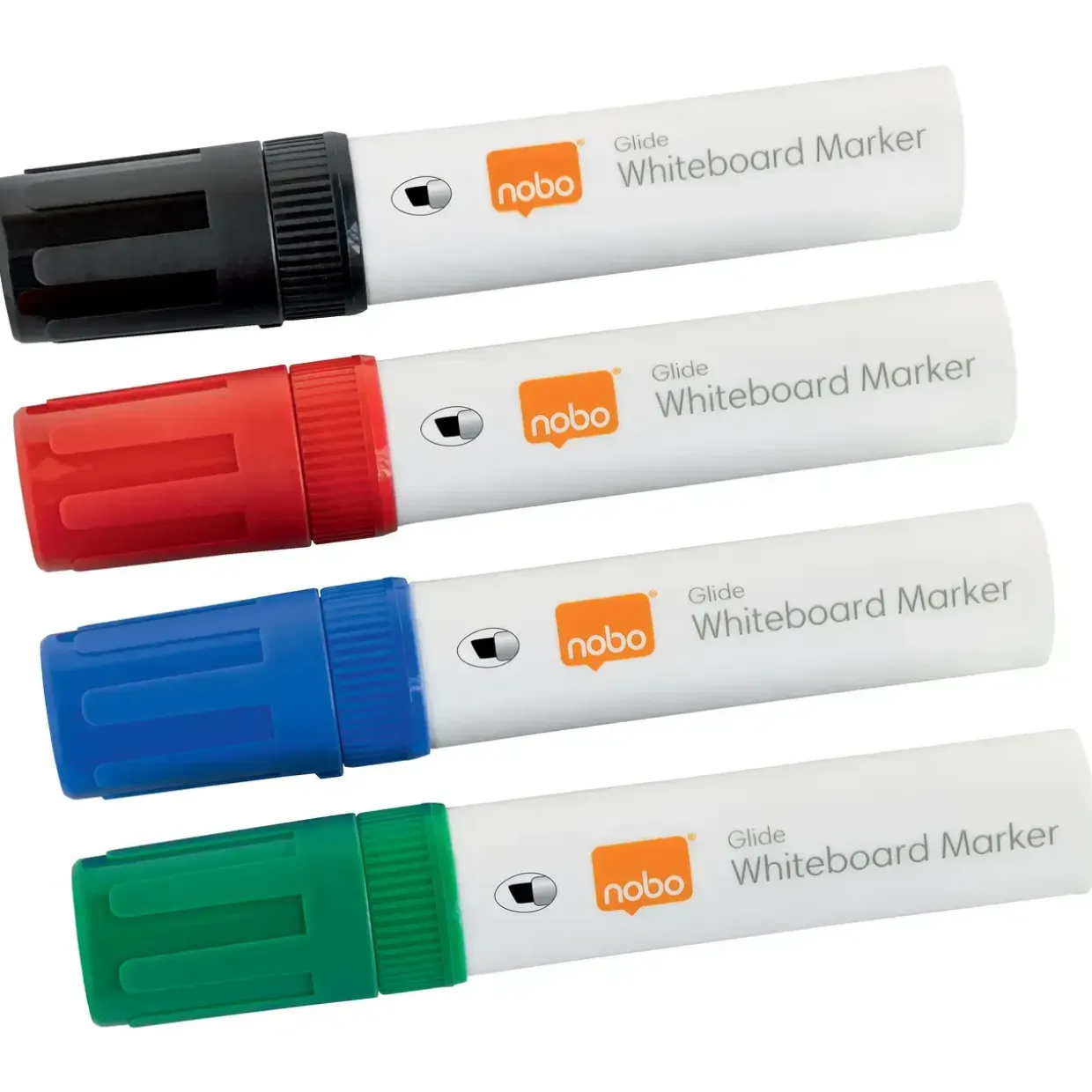 Nobo WB Marker Glide Jumbo skrå 10mm ass - 4 stk
