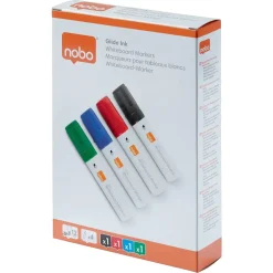 Nobo WB Marker Glide Jumbo skrå 10mm ass - 4 stk
