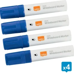 Nobo WB Marker Glide Jumbo skrå 10mm blå - 4 stk
