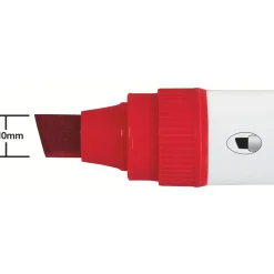 Nobo WB Marker Glide Jumbo skrå 10mm rød - 4 stk