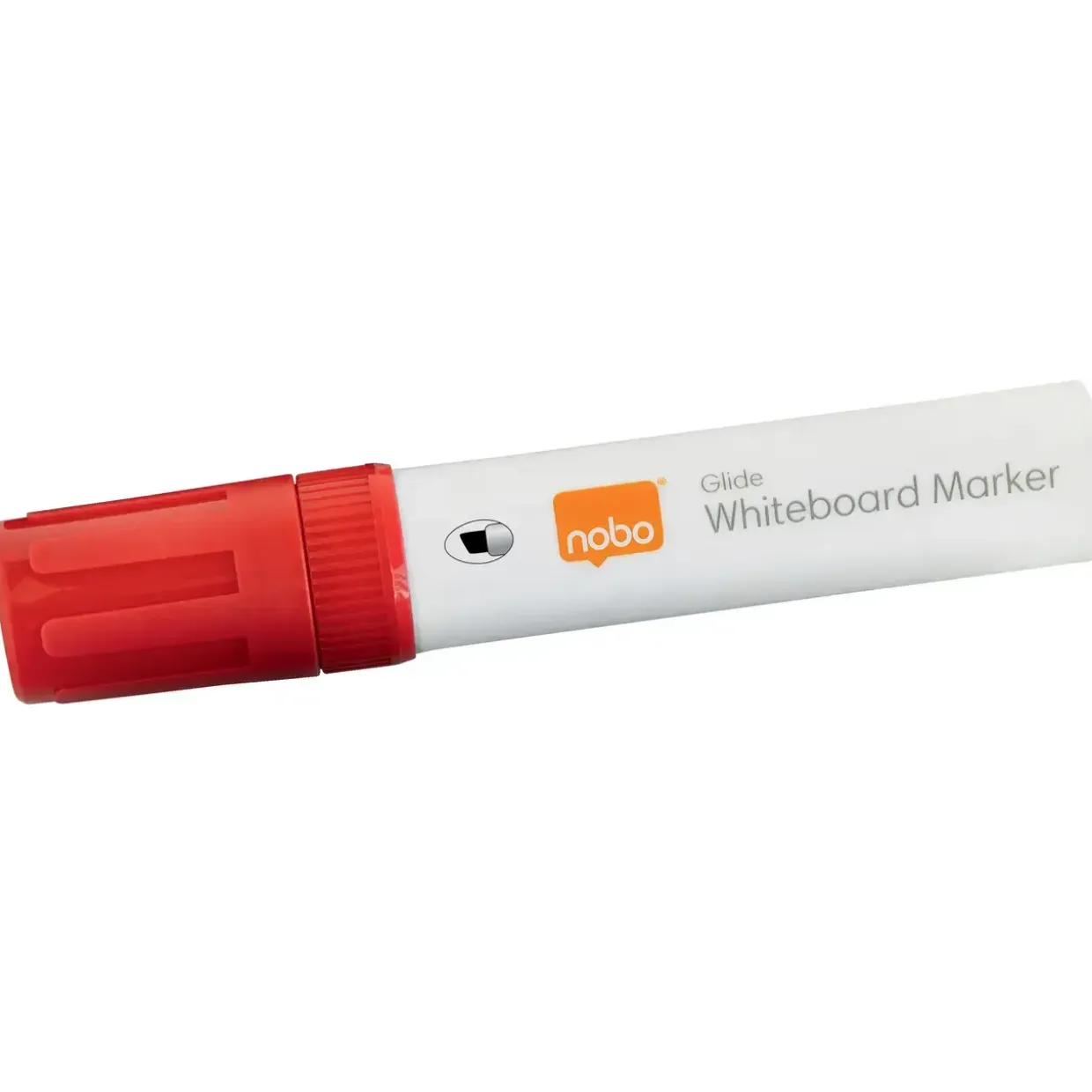 Nobo WB Marker Glide Jumbo skrå 10mm rød - 4 stk