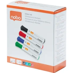 Nobo WB Marker Glide rund 2mm ass - 10 stk