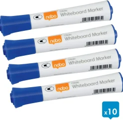 Nobo WB Marker Glide rund 2mm blå - 10 stk