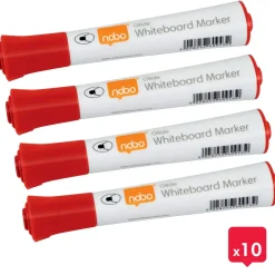 Nobo WB Marker Glide rund 2mm rød - 10 stk