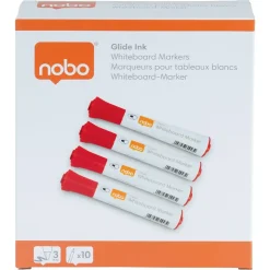 Nobo WB Marker Glide rund 2mm rød - 10 stk