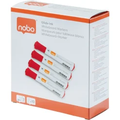 Nobo WB Marker Glide rund 2mm rød - 10 stk
