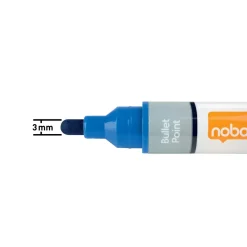 Nobo WB Marker LiquidInk rund 3mm blå - 10 stk
