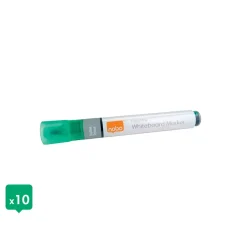 Nobo WB Marker LiquidInk rund 3mm grøn - 10 stk