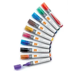 Nobo WB Marker LiquidInk rund 3mm ass - 10 stk