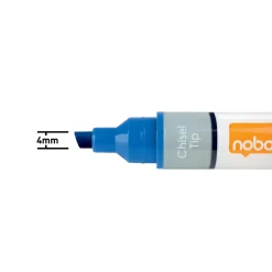 Nobo WB Marker LiquidInk skrå 4mm blå - 10 stk