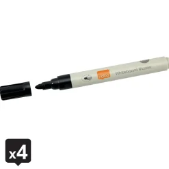 Nobo Whiteboardmarker - Rund spids - 3 mm - Sort - 4 stk.