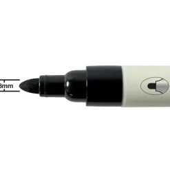 Nobo Whiteboardmarker - Rund spids - 3 mm - Sort - 4 stk.