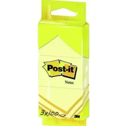 Notatblok - 3M Post-it™ Notes 6810 - Gul - 51 x 38 mm - 3 blokke
