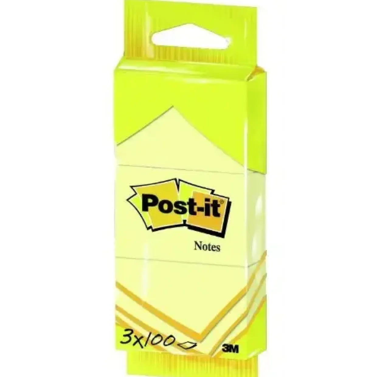 Notatblok - 3M Post-it™ Notes 6810 - Gul - 51 x 38 mm - 3 blokke