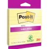 Notatblok - Post-it Super Sticky Linjeret - Gul - 101 x 101 mm - 45 ark