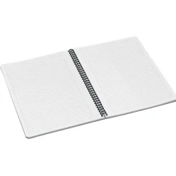 Notesblok Leitz Office karton A4 lin. 80g/90ark grå