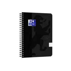 Notesbog A5+ Oxford Touch - kvadreret 70 ark - 90g sort