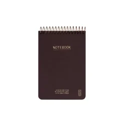 Notesbog KOZO A6 Premium Coffee linieret 80 sider 100g - 6 stk