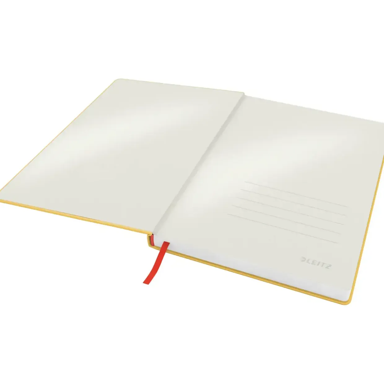 Notesbog Leitz Cosy HC L lin 80 ark 100g gul