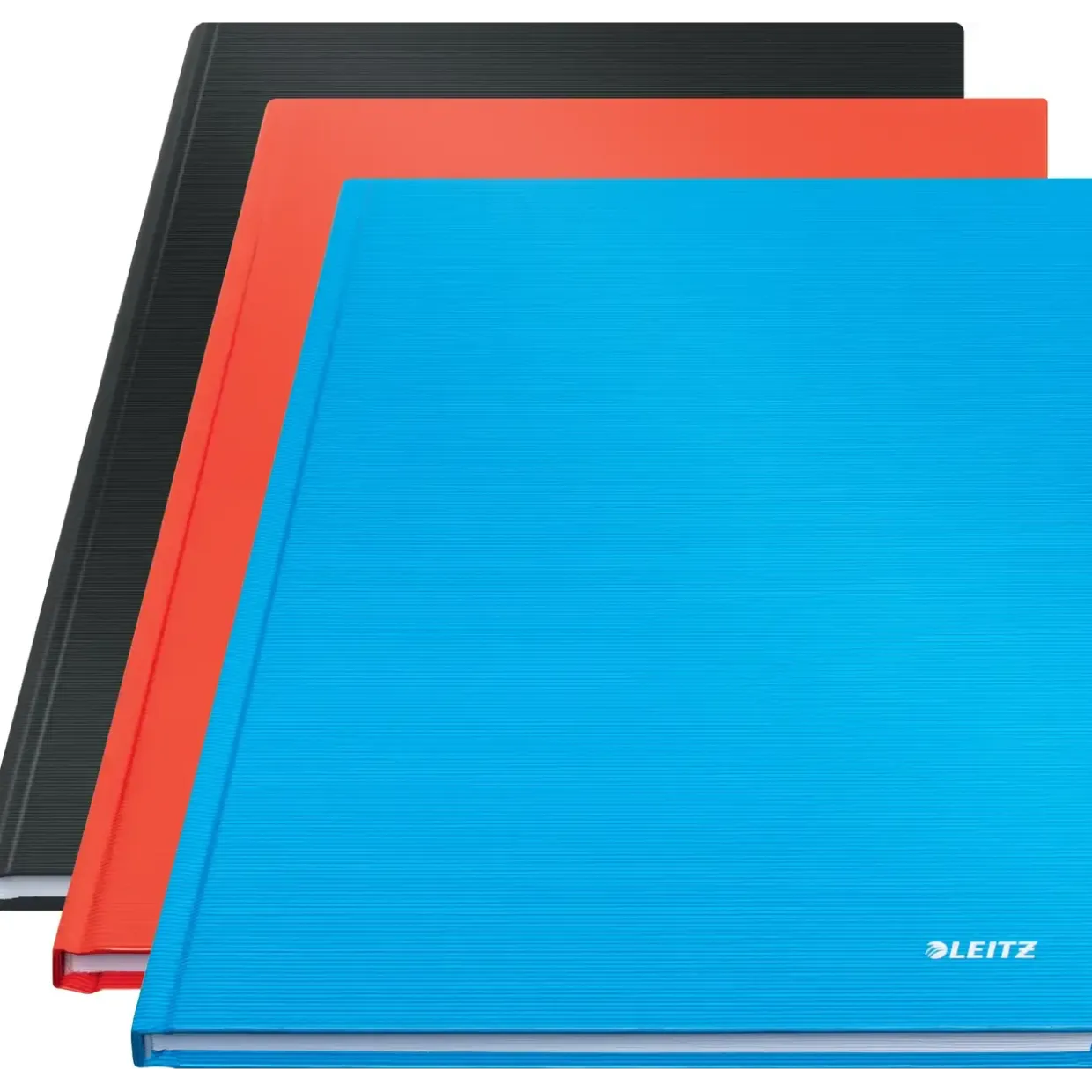 Notesbog - Leitz Solid - A4 - Hardcover - 80g - 160 sider / 80 ark - Sort - Køb minimum 6 stk.