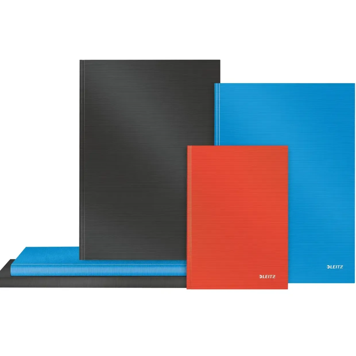 Notesbog - Leitz Solid - A4 - Hardcover - 80g - 160 sider / 80 ark - Sort - Køb minimum 6 stk.