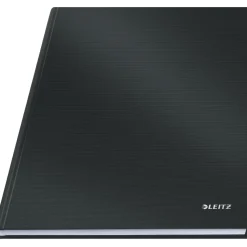 Notesbog Leitz Solid hardcover A4 lin. 80g/80ark sort - Køb minimum 6 stk.