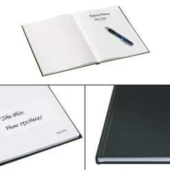 Notesbog Leitz Solid hardcover A4 lin. 80g/80ark sort - Køb minimum 6 stk.