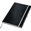 Notesbog Leitz Style hardcover A4 lin. 100g/80ark sort