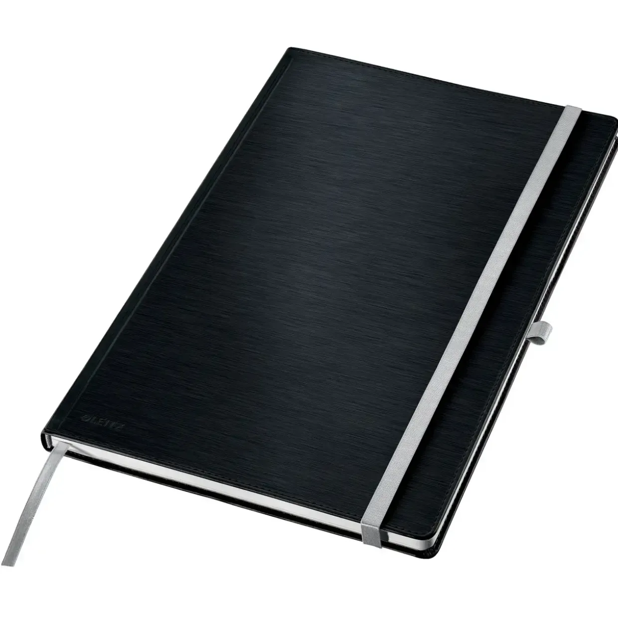 Notesbog Leitz Style hardcover A4 lin. 100g/80ark sort